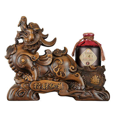 艺术礼品酒招财纳福天使款木纹全国招商代理加盟