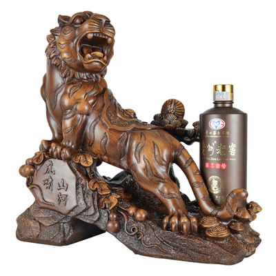 虎年工艺礼品酒虎啸山河（木纹）