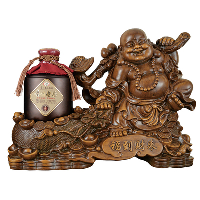 艺术礼品酒福到财来木纹款全国招商代理加盟