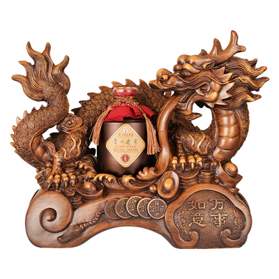 文化艺术酒万事如意龙（木纹）